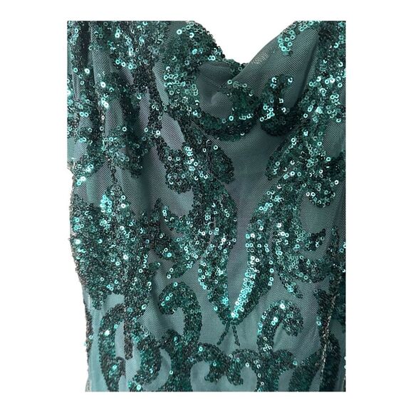 NEW Lovely day hunter green short sequin homecoming prom dresse - Picture 8 of 9